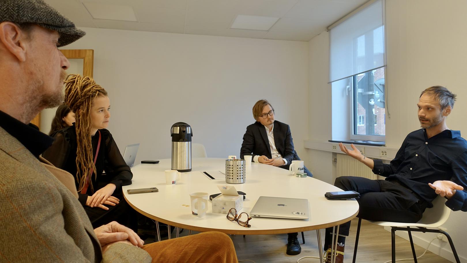 meeting at kulturen with amanda lind, viktor håkansson and Janne Grönholm