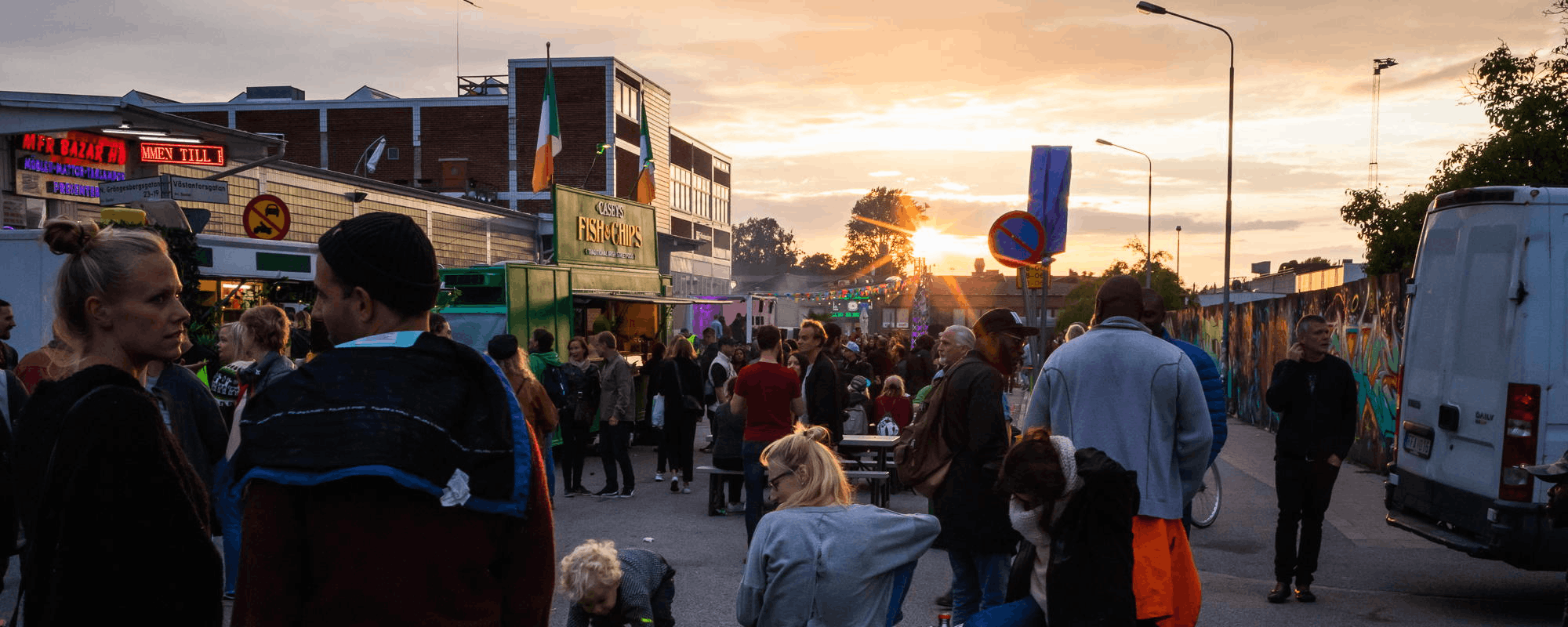 Västanforsgatan under NGBG Gatufest 2019 - 2000x800